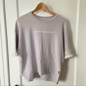 Crop top shirt - women size small